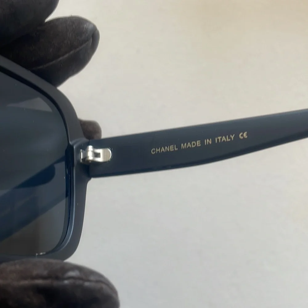 Chanel Sunglasses Glasses Out of Protective Case Large Ergonomics Black - Picture 6 of 16